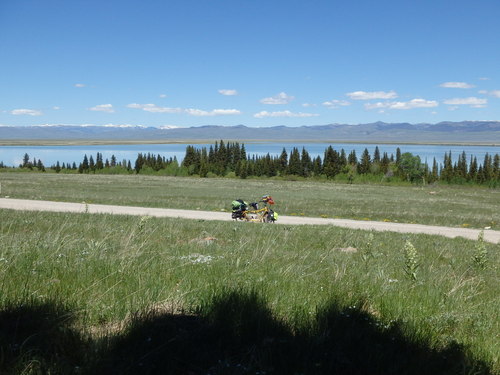 GDMBR: The view from where we ate lunch overlooking the Upper Red Rock Lake.